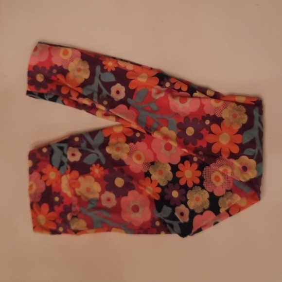 LuLaRoe Pants - Lularoe one size pink floral leggings